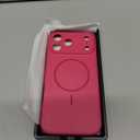 for iPhone 17 Pro Magnetic Case, Compatible with MagSafe, Soft Anti-Scratch Microfiber Lining, Slim Silicone Shockproof Protective Lightweight Phone Case for iPhone 17 Pro,  Hot Pink