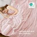 Bedsure GentleSoft California King Size Blanket for Bed - Cozy Soft Blankets for Women, Cute Large Throws for Girls, Crystal Pink, 102x96 Inches