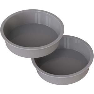 Silicone 7 inch Cake Pan Round, 2Pcs 7" Air Fryer Baking Pan, 7in Silicone Molds for Baking Banana Cakes, Mousses