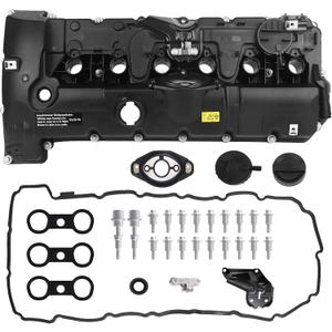11127552281 N52 Engine Valve Cover w/Caps & Bolts