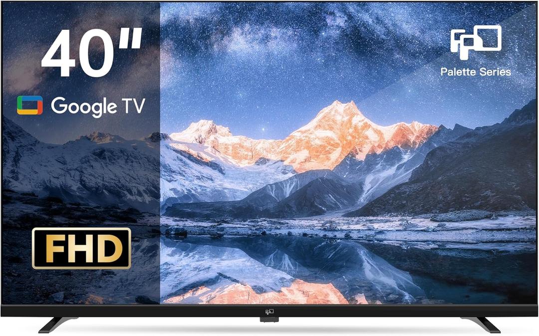 FPD 40-inch Smart TV, 1080p Full HD Google TV with Google Play Built-in Google Cast, HDR 10, Dolby Audio, Voice Remote, Stream Live Television (Palette-Series, CG40-P3, 2025 Model)