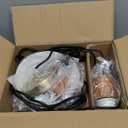 ELYONA Hammered Pendant Lights for Kitchen Island, 7 Small Solid Wood Vintage Metal Hanging Light Fixture Adjustable Height Antique Gold Pendant Lamp for Farmhouse, Dining Room, Brushed Brass, 3 Pack