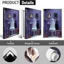 Funny Halloween Ghost On Toilet Canvas Posters Bathroom Ghost Black Cat Wall Art Whimsical Goth Dark Academia Horror Prints Painting For Living Room Bedroom Wall Decor 12x16in Unframed (12L" x 16W", Multi 10)