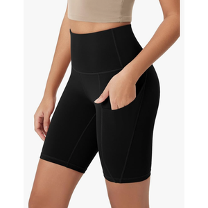 ODODOS Women's Tummy Control Biker Shorts 2.0 with Pockets High Waist Athletic Workout Yoga Shorts. Size Medium