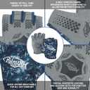 Palmyth Stubby UV Fishing Gloves Sun Protection Fingerless Glove Men Women UPF 50+ SPF for Kayaking, Paddling, Canoeing, Rowing, Driving, Large