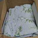 Tommy Bahama - Queen Size Quilt Set, Soft & Reversible Cotton Bedding for Lightweight Year Round Comfort, 3 Piece Coastal Bed Set with Matching Pillowcases (Floral Enchantment/Ocean Bay Blue)