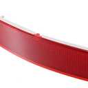 X AUTOHAUX Rear Left Bumper Reflector Light Cover for BMW X3 F25 2011-2014 63147217315 Red