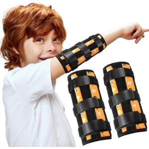 2 Pack Thumb Sucking Stop for Kids Toddlers Nail Biting Treatment Finger Sucking Deterrent Guard Prevention Anti Nose Picking Pediatric Elbow Immobilizer for Boys Girls 2-6 Years(Sport)