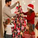 Lanpn 8 Pcs 11.8" Extra Large Candy Cane Christmas Decorations, Giant Peppermint Candies Xmas Tree Ornaments, Red White Lollipop Candy Canes, Sweet Hanging Decor for Candyland Holiday Indoor Outdoor