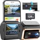 DDPAI 4K Dual Dash Cam Front and Rear, Dual STARVIS 2 IMX678 IMX662 Dashcam, Free 128G Card Included, Car Camera with 32G eMMC, 3K/60FPS, 5G WiFi GPS, 3" IPS, Night Vision, 24H Parking Mode, Z60 Pro