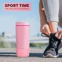 2 x 2pcs Silicone Boot for Owala Smoothsip Slider Coffee Tumbler 12oz 20oz, Anti-Slip Protective Sleeve, Rubber Bottom Protector for Travel Coffee Mug, Cup Tumblers Accessories for Owala', Pink