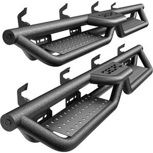 OEDRO Drop Down Running Boards Compatible with 2005-2023 Toyota Tacoma Double Cab, 6 Inch Bolt-on Side Steps, Textured Steel Nerf Bars