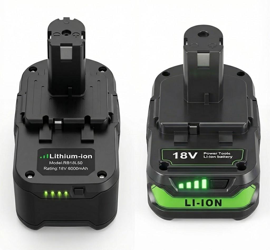 1 PC Fancy Buying 6000mAh 18V Lithium Replacement Battery for Ryobi 18V Lithium Battery P102 P103 P104 P105 P107 P108 P109,Battery for Ryobi ONE+ Cordless Tool and  1 PC Upgraded 4000mAh Replace for Ryobi 18V P107 Battery Compatible with Ryobi 18V Battery ONE+ P102 P103 P104 P105 P107 P108 P109 P189 PBP005 PBP006 PBP2005 P190 P197 Cordless Power Tools System