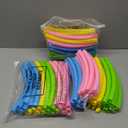 Syhood 12 Pcs Toy Color Hoop Plastic Detachable Adjustable Hoop Light Weight Exercise Fitness Equipment Toy Waist Ring for Adult Party, 3 Sizes(Green, Pink, Yellow, Blue)