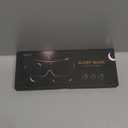 MZOO Luxury Sleep Eye Mask for Side Sleeper Men Women, Zero Eye Pressure 3D Sleeping Mask, Light Blocking Patented Design Night Blindfold, Soft Eye Shade Cover for Travel, Black