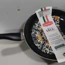 Deco 11” Nonstick Frying Pan Skillet, Made in Italy, Diamond Ceramic PFAS-Free, Dishwasher & Metal Utensil Safe, Durable Gloss Enamel Finish, Stay-Cool Handle, High Walls-Extra Room, Blue