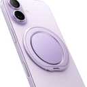 andobil [2026 Ultra-Thin] Magnetic Phone Grip for MagSafe [360 Rotate] Magnetic Cell Phone Ring Holder & Kickstand for MagSafe Accessories & iPhone 17 Air 16 Pro Max Plus 15 14 13 12, Purple