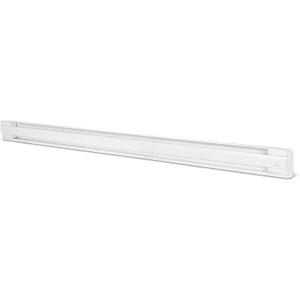 Stelpro Brava Electric Baseboard Heater  2000W / 240V (1500W / 208V)  96 L  5 7/8 H  Rounded Corners  Durable Steel Convection Heater for Spacious Rooms (AB82002W)  White