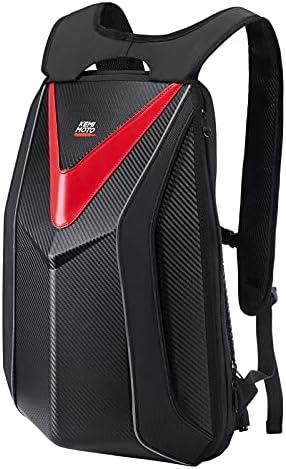 KEMIMOTO Motorcycle Backpack Hardshell Helmet Backpack Expandable Large Capacity Riding Bag Water Resistant Lightweight for Riding Work Gym