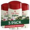 Old Spice Men's Antiperspirant & Deodorant Alpine with Hemp Oil, 2.6oz (Pack of 3)
