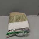 Mkono Woven Storage Basket Decorative Rope Basket Wooden Bead Decoration for Blankets,Toys,Clothes,Shoes,Plant Organizer Bin with Handles Living Room Home Decor, 11" W  11" L, Cream White and Brown