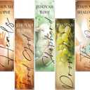FuWeave 5 Pcs Church Banners 2ft x 6ft Mother Day Church Banners Names of God Sanctuary Christian Decor Jehovah Rophe Religious Hanging Signs for Wall Welcome Backdrop Inspirational Sunday Event Gift