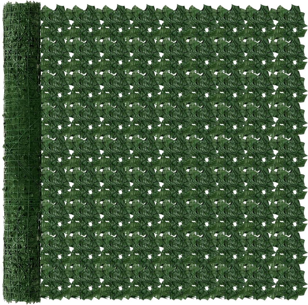 Colingmill 60 x 280 Inch Large Artificial Ivy Privacy Fence Screen, Full Coverage, UV-Anti Ivy Vine Leaves Hedge Fence with Mesh Backing, Wind Protection for Indoor Outdoor, Garden, Balcony, Patio