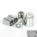 Anti-Theft Wheel Lock Lug Nuts, M12x1.5, 4-Piece Set + 1 Hex Key, Compatible with Honda Accord, CR-V, Civic, HR-VReplace 08W42-SNA-101