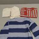 Simple Joys by Carter's Boys 3-Pack Long Sleeve Shirts (Ivory Space Dye/Maroon Stripe/Navy Rugby Stripe)