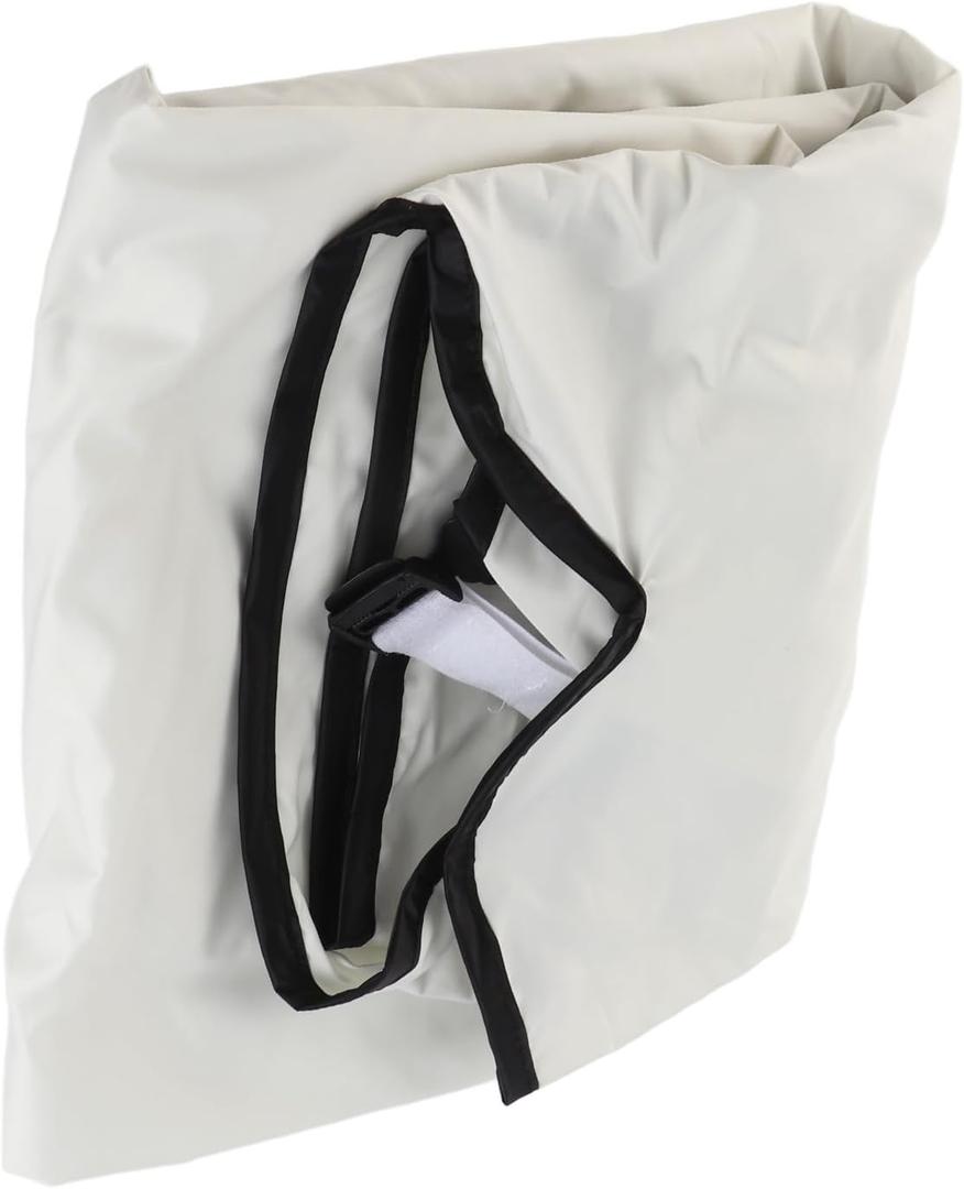 Luocute Outdoor Swing Cushion Cover 3 Seat, 190T Polyester Taffeta (White) Hanging Seat Cover with Foldable Design, for Garden Courtyard Hammock Swing, 230 x 160cm