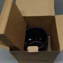 Nucookery 360° Rotating Utensils Holder, 8.2" Extra High Large Ceramic Kitchen Utensil Holder with Countertop-Protection Cork Bottom, Top Gathering Kitchen Decor for Counter (Black)