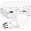 Brightever A19 LED Light Bulbs, 100 Watt Equivalent e26 dimmable led Bulb, Energy Efficient 12W, Soft White 2700K, 1100 Lumens, A19 LED Bulb for Bedroom Living Room Home Office Lamp, 8-Pack