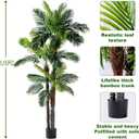 Erimda 9.1FT Artificial Phoenix Palm Tree Artificial Plants Indoor Outdoor Large Faux Coconut Silk Palm Tree Tropical Fake Tree Faux Sago Palm Plant for Modern Farmhouse Yard Outside Patio Poolside