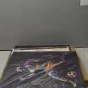 VANSEEING 3 Piece Sports Canvas Wall Art for Boys Room Soccer Ball Particle Silhouette Poster Giclee Print Football Pictures Painting Framed Ready to Hang Boys Kids Room Gym Decor 12x16inchx3pcs