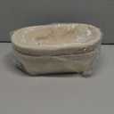 Bread Proofing Baskets Set of 2 10 inch Oval Shaped Dough Proofing Bowls w/Liners Perfect for Professional & Home Sourdough Bread Baking