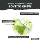 Barkbox Super Chewer Tough Dog Chew Toys for Aggressive Chewers, Plush 2 Toys in 1 (Drop the Bass - Small)