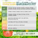 YWTESCH 10 Pack AF-100 Replacement Spool Line for Black+Decker - 0.065" Weed Eater String Trimmer Line Spool, 30ft Autofeed Weed Wacker Spool Refill for Black+Decker(8 Spool,2 Cap,2 Spring)