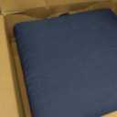 Arden Outdoor Deep Seat Bottom Cushion, 24 x 24, Rain-Proof, Fade Resistant 24 x 24, Sapphire Blue Leala