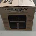 Chefman Air Fryer TurboFry 9-Qt, 6-in-1 High-Powered 450F Cooking for Crispier French Fries, Chicken, and Onion Rings, XL Windowed Basket, Air Fry, Bake, Broil, Reheat, Dehydrate, Defrost  Black