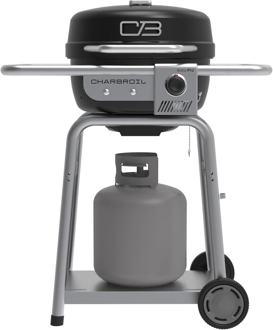 Charbroil Bistro Pro Gas Grill for Small Spaces and Patios, Black - 25302161