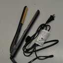CHI Tourmaline Ceramic Series Flat Iron, Hair Straightener For Silky, Smooth Hair, 392F Maximum Temperature, 1" Iron (Black Matte)