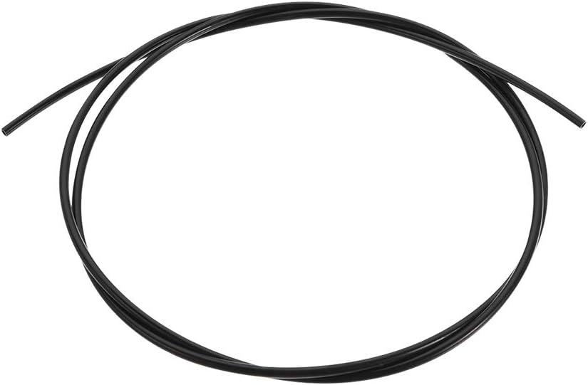 uxcell Nylon Line Hose Tube, 2mm(0.07") ID x 3mm(0.11") OD 1m/3.28ft PA6 Nylon Tube Pneumatic Air Brake Tubing for Fluid Transfer Black