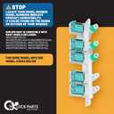 QPD Upgraded Water Inlet Valve Assembly for Samsung Washers (DC97-15459G) - Fixes Leaks, Filling Issues & Error Codes - Easy DIY Installation