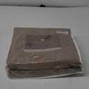 DELIGHT HOME Brown Duvet Cover King Size - 3 Pieces Shabby Chic Tufted Leaf Bedding Set, Includes 1 Duvet Cover 104x90 Inches with 8 Corner Ties & 7 Buttons, 2 Pillow Shams, Boho Home Bedding
