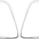 Osompar Tail Light Trim Ring Taillights Bezel Compatible with 2007-2015 Mini Cooper R56 R57 R58 R59 Chrome 1Pair