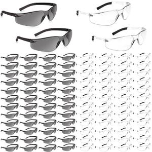 Salfboy 100 Pack Safety Glasses ANSI Z87.1 Scratch Resistant Eyewear for Women Man Lab Goggles Eye Protection