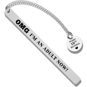 18 Year Old Birthday Bookmark 18 Birthday Gifts for Women Men Unique Happy 18th for Him Her Bookmark Gift for Daughter Friend Sister Teen Granddaughter