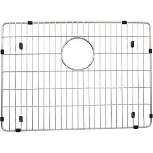 EBG1914 Stainless Steel Sink Grid and Protector, 19" x 14" With Rear Drain for Single Bowl Kitchen Sink Bottom, Polished Stainless Steel 