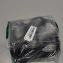 6 Foot Nylon Rope Dog Leash with Two Handles and Slip Collar Set (Black)