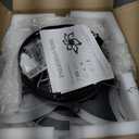 Flower Ceiling Fans with Lights and Remote, 34.5 Inch Modern Low Profile Flush Mount Ceiling Fan, Dimmable LED Ceiling Light Fixture, Small Ceiling Fans for Bedroom, Kitchen, Indoor-Black